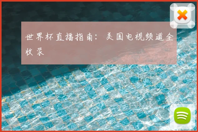世界杯直播指南：美国电视频道全收录
